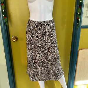 Motel Rocks Animal Print Midi Skirt